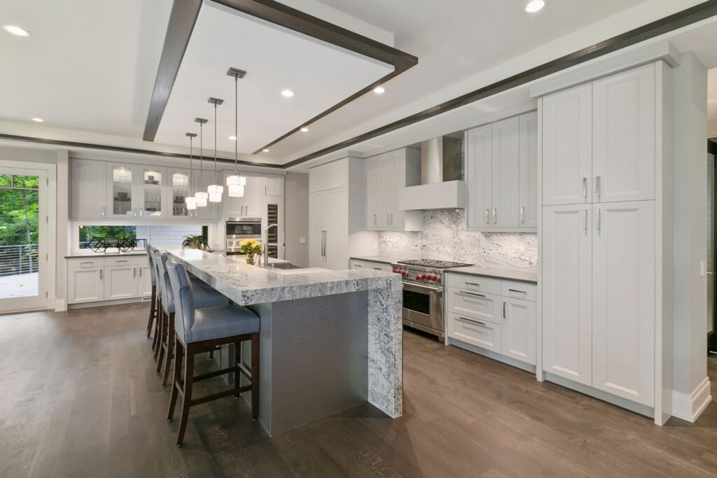 kitchen with Recess Lights Installation in house Durham, NC